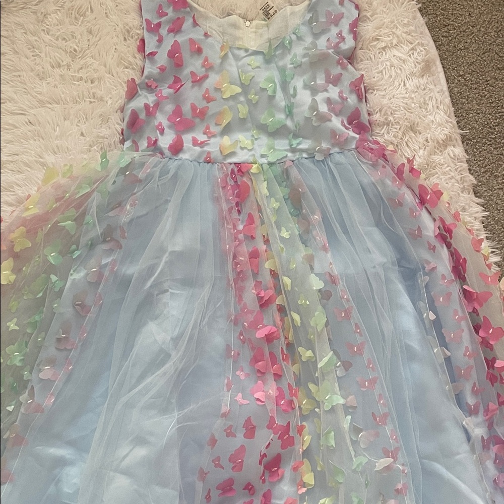 Amazon Multicolor Butterfly Kids Dress